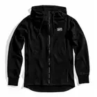 100% férfi sport pulóver stratosphere hooded zip tech fleece black STO-37003-001-10