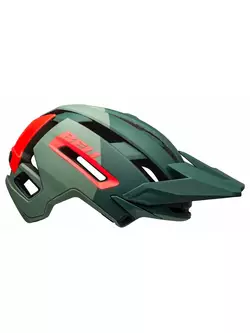 BELL SUPER AIR R MIPS SPHERICAL teljes arcú kerékpáros sisak, matte gloss green infrared
