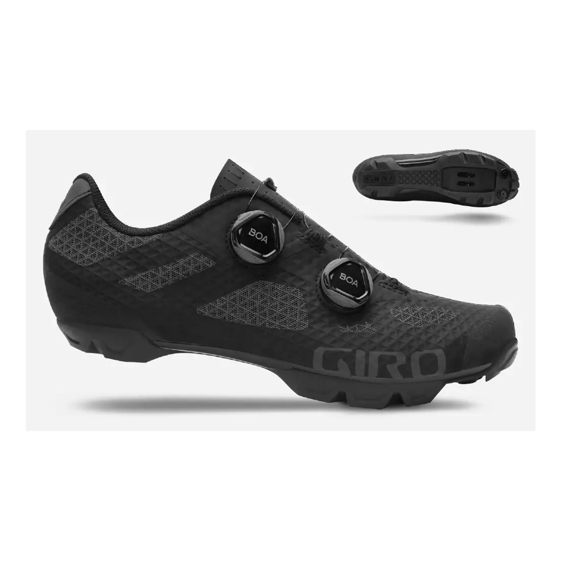 GIRO férfi kerékpáros cipő SECTOR black dark shadow GR-7122815