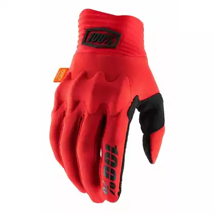 Rękawiczki 100% COGNITO Glove red black roz. L (długość dłoni 193-200 mm) (NEW) STO-10013-013-12