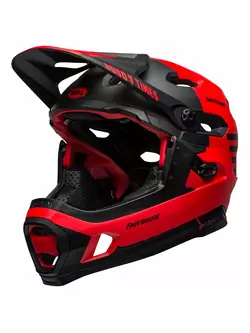 BELL SUPER DH MIPS SPHERICAL teljes arcú kerékpáros sisak, fasthouse matte gloss red black