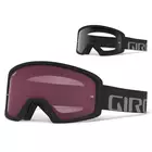 GIRO Kerékpáros szemüveg tazz mtb fekete szürke (színezett üveg AMBER SCARLET trail + átlátszó lencse 99% S0) GR-7097840