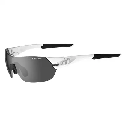 Okulary TIFOSI SLICE matte white (3 szkła 15,4% Smoke, 41,4% AC Red, 95,6% Clear) (NEW) TFI-1600101270