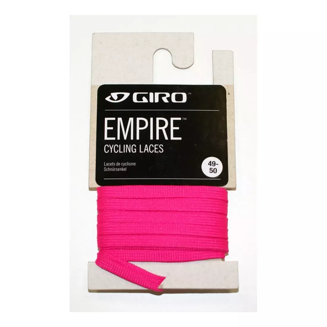 GIRO cipőfűzők kerékpáros cipőkhöz EMPIRE LACES coral pink GR-7084147