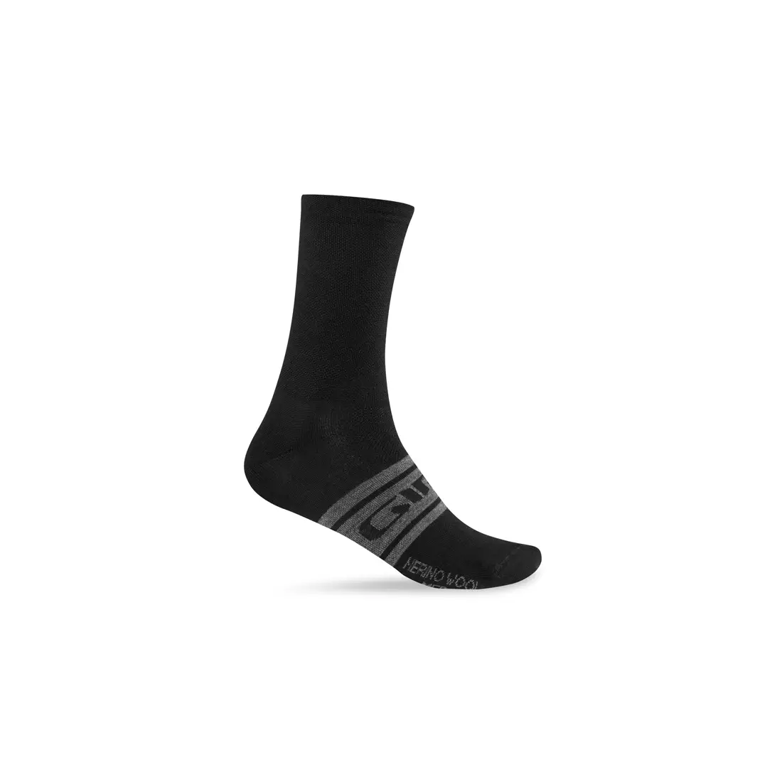 GIRO kerékpáros zokni seasonal merino wool black charcoal GR-2038529