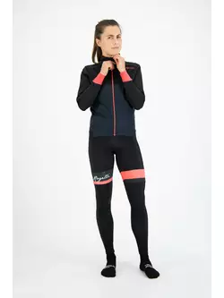 ROGELLI CONTENTA női könnyű téli kerékpáros kabát, tengerészkék, fekete és rózsaszín