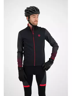 ROGELLI WIRE férfi téli softshell kerékpáros dzseki, fekete és piros
