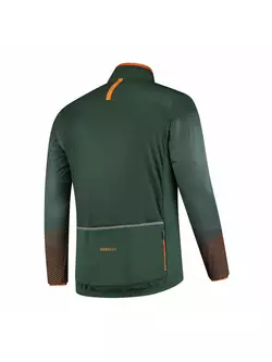 ROGELLI WIRE férfi téli softshell kerékpáros dzseki, zöld/narancssárga