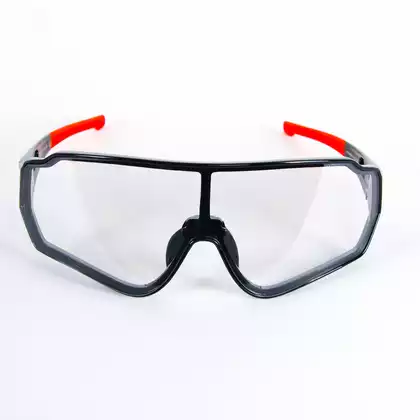 Rockbros 10161 fotokróm kerékpár / sport szemüveg fekete és piros
