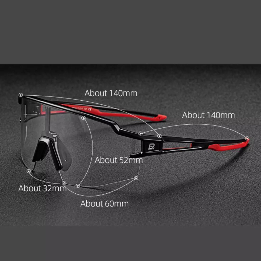Rockbros 10173 fotokróm kerékpár / sport szemüveg fekete