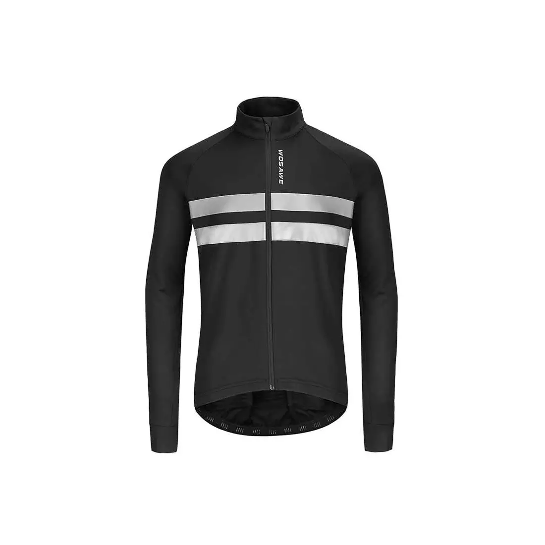 WOSAWE férfi kerékpáros kabát Softshell enyhén párnázott, fekete BL231 