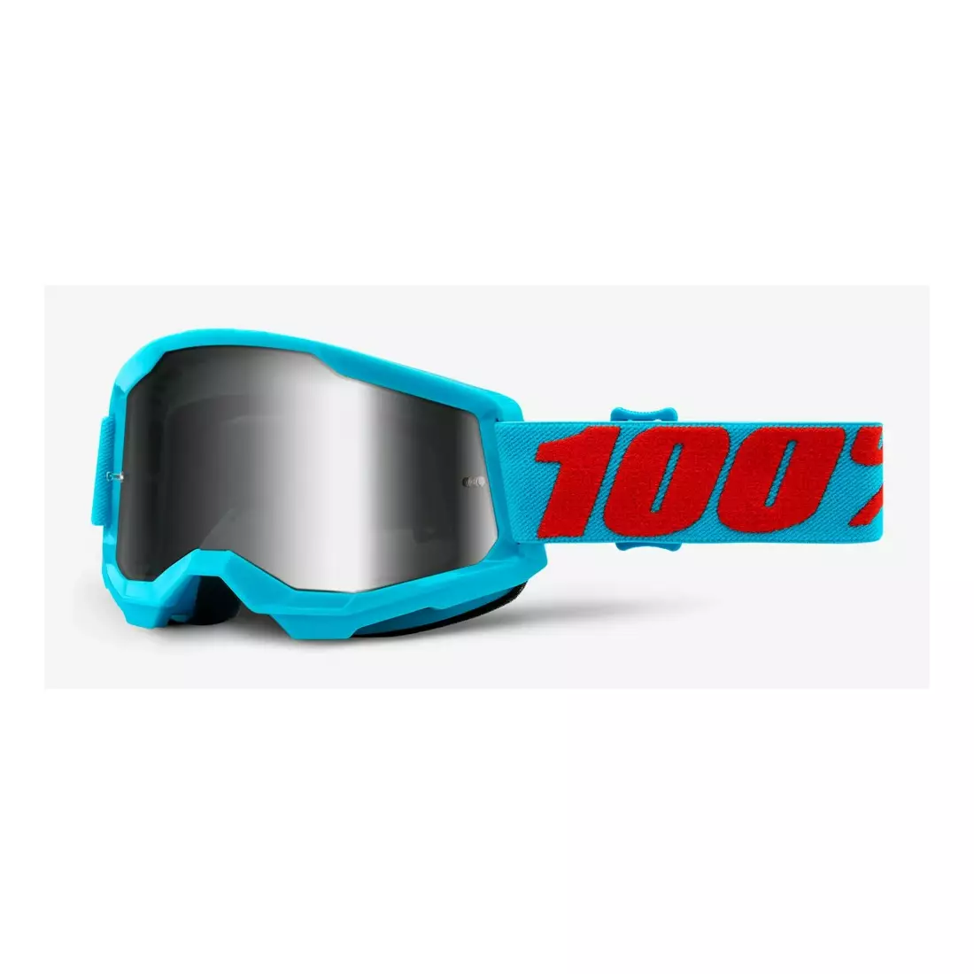 100% Bike szemüveg STRATA 2 (ezüst tükrös Anti-Fog lencse, LT 25%+/-5%) summit STO-50421-252-08