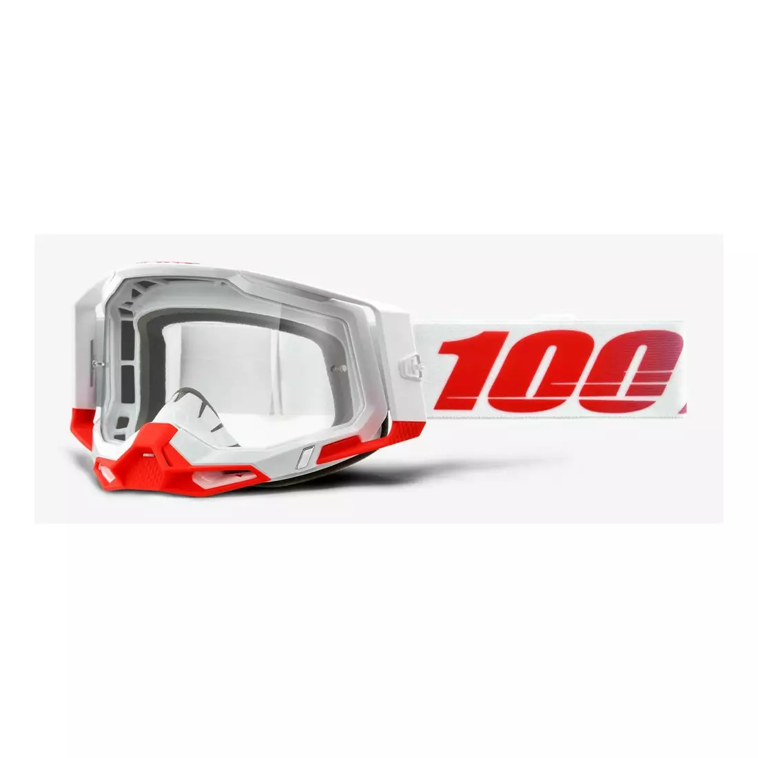 100% Kerékpáros szemüveg RACECRAFT 2 (átlátszó anti-fog lencse, LT 88%-92% + 10 fedő) st-kith STO-50121-101-14