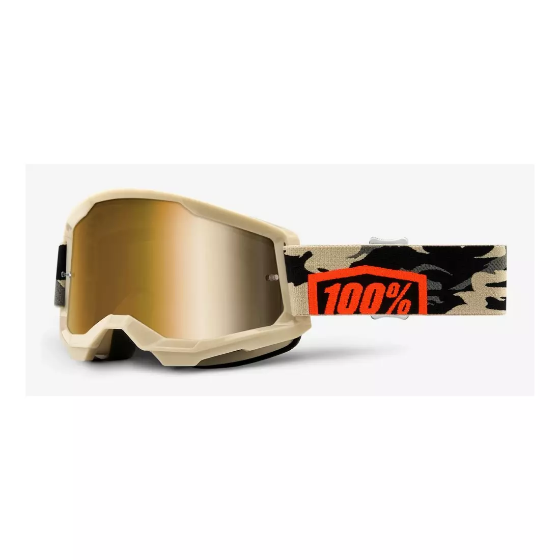 100% Kerékpáros szemüveg STRATA 2 (arany tükrös üveg Anti-Fog, LT 28%+/-5%) kombat STO-50421-253-10