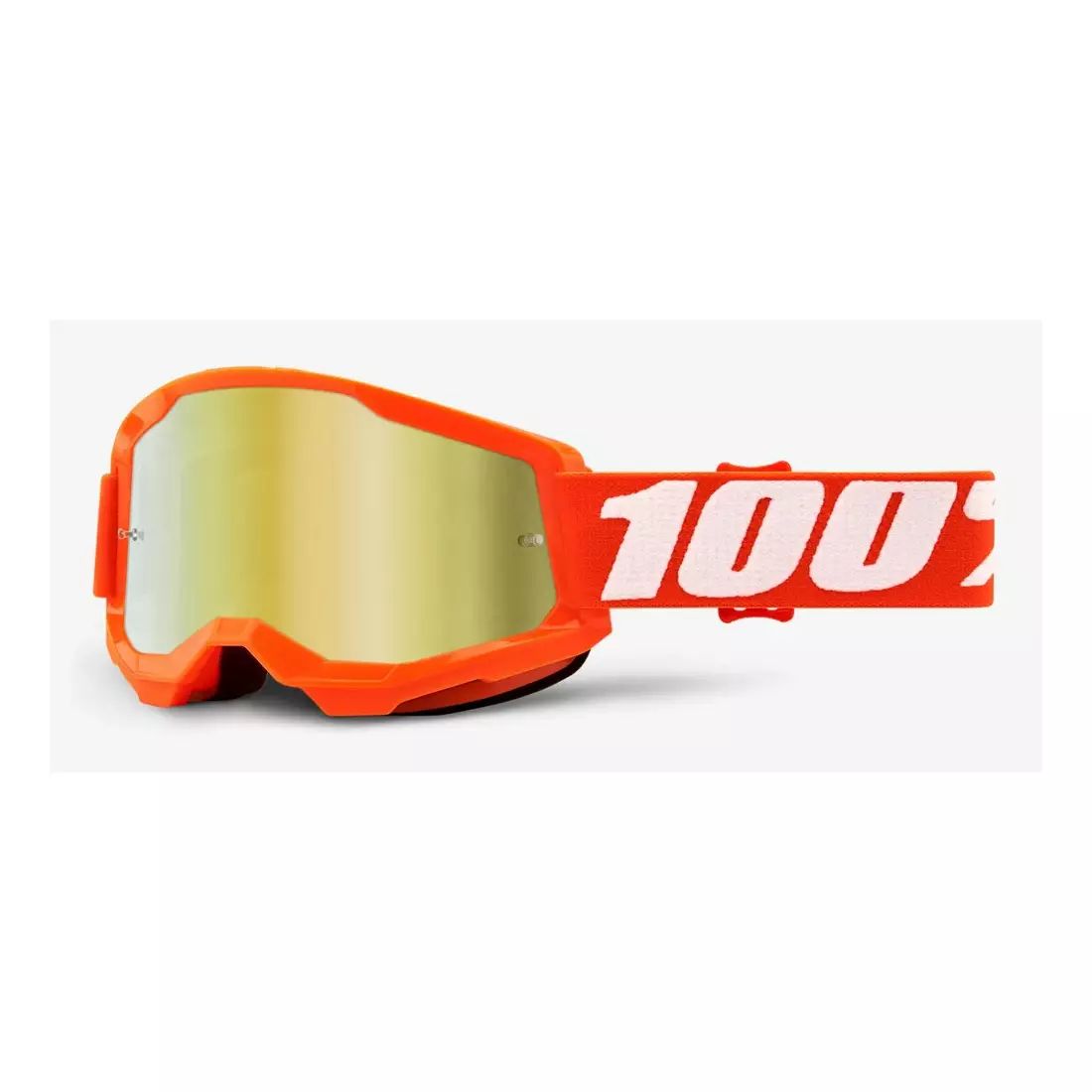 100% Kerékpáros szemüveg STRATA 2 (arany tükrös üveg Anti-Fog, LT 28%+/-5%) orange STO-50421-259-05