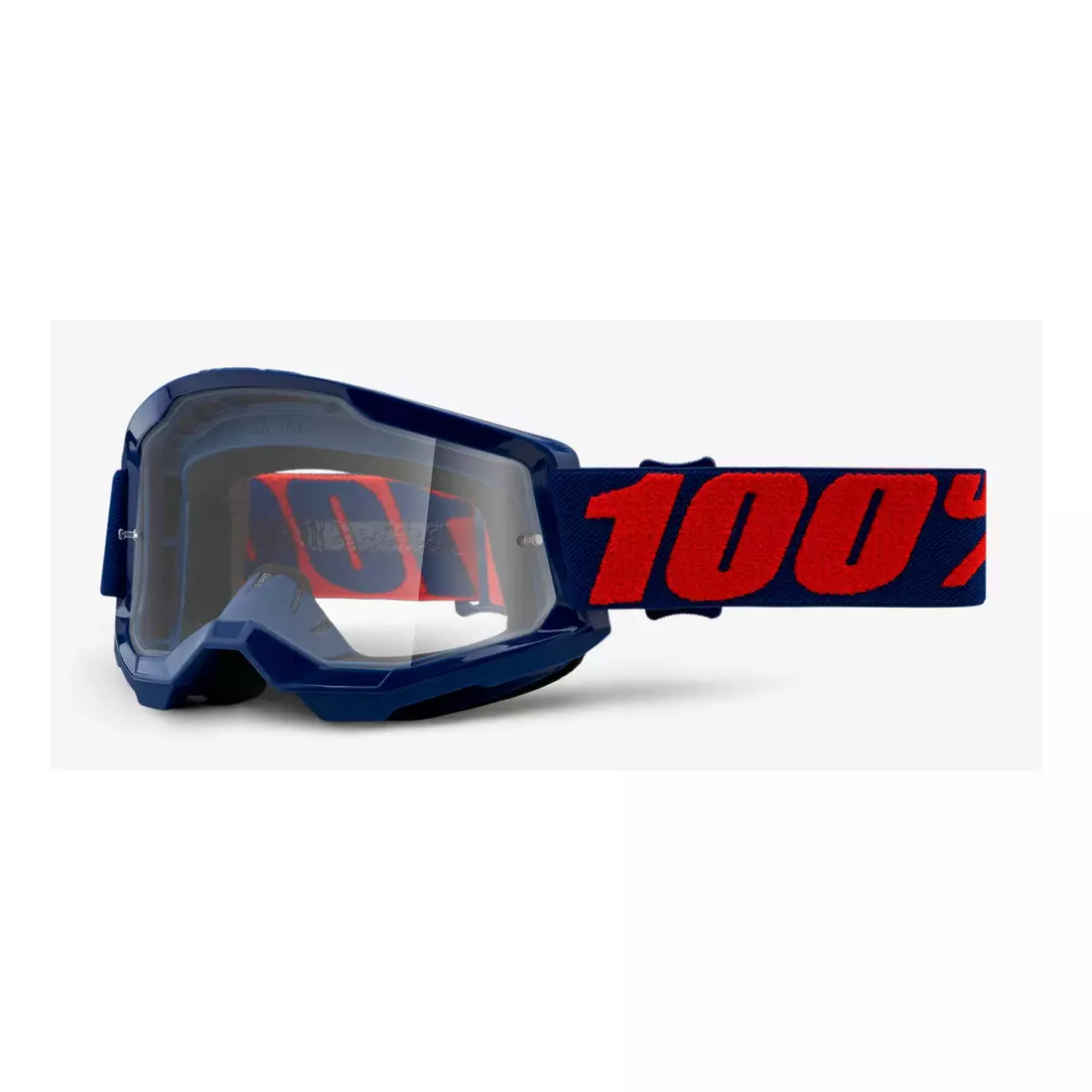 100% Kerékpáros szemüveg STRATA 2 (átlátszó anti-fog lencse, LT 88%-92%) masego STO-50421-101-09