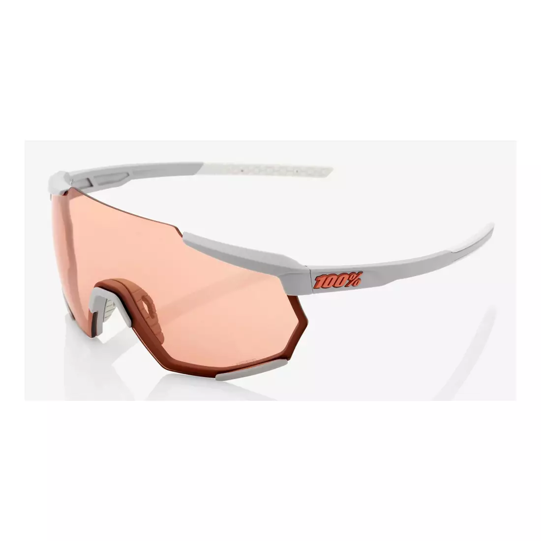 100% RACETRAP sport szemüveg (koralllencsék, LT 52% + átlátszó lencsék, LT 93%) soft tact stone grey STO-61037-289-79