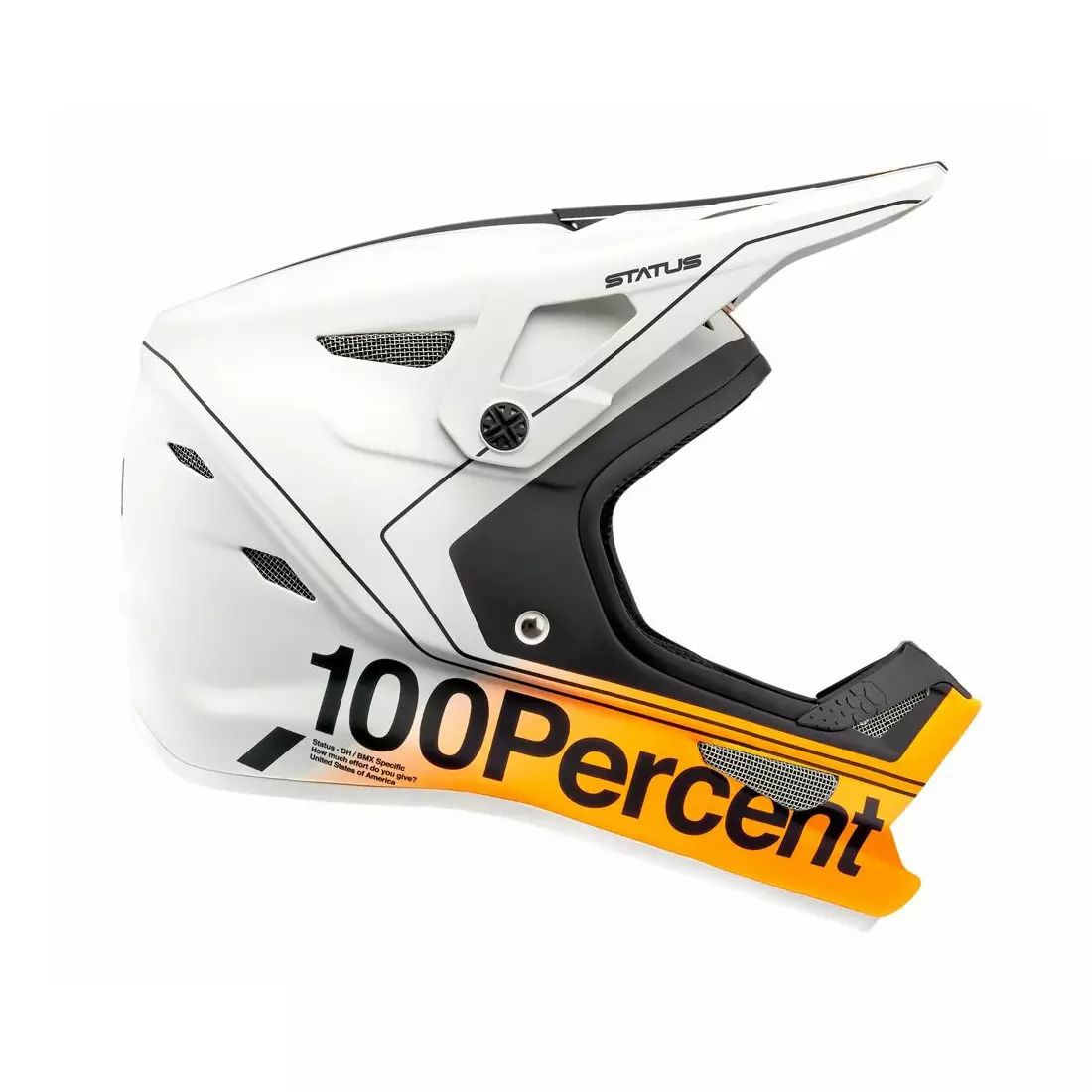 100% kerékpáros sisak full face STATUS DH/BMX carby silver STO-80010-465-14