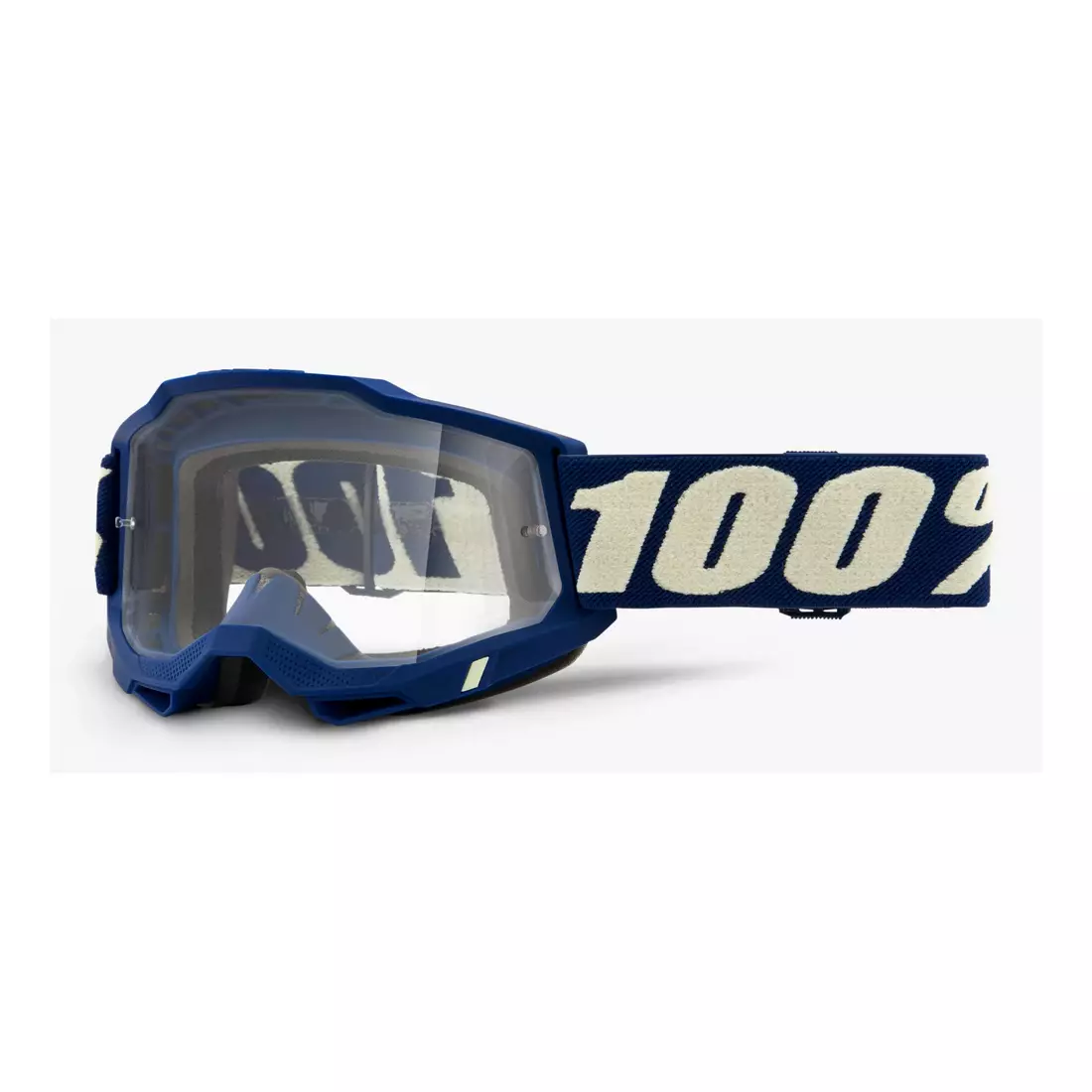 100% kerékpáros szemüveg ACCURI 2 (tiszta Anti-Fog lencse, LT 88%-92%) deepmarine STO-50221-101-11