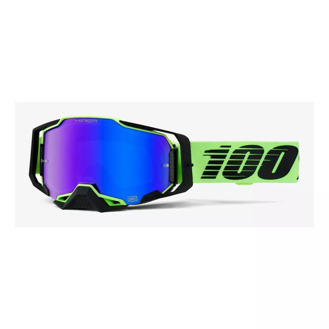 100% kerékpáros szemüveg ARMEGA (kék tükörüveg HiPER Anti-Fog, LT 53%+/-5%) uruma STO-50721-407-01