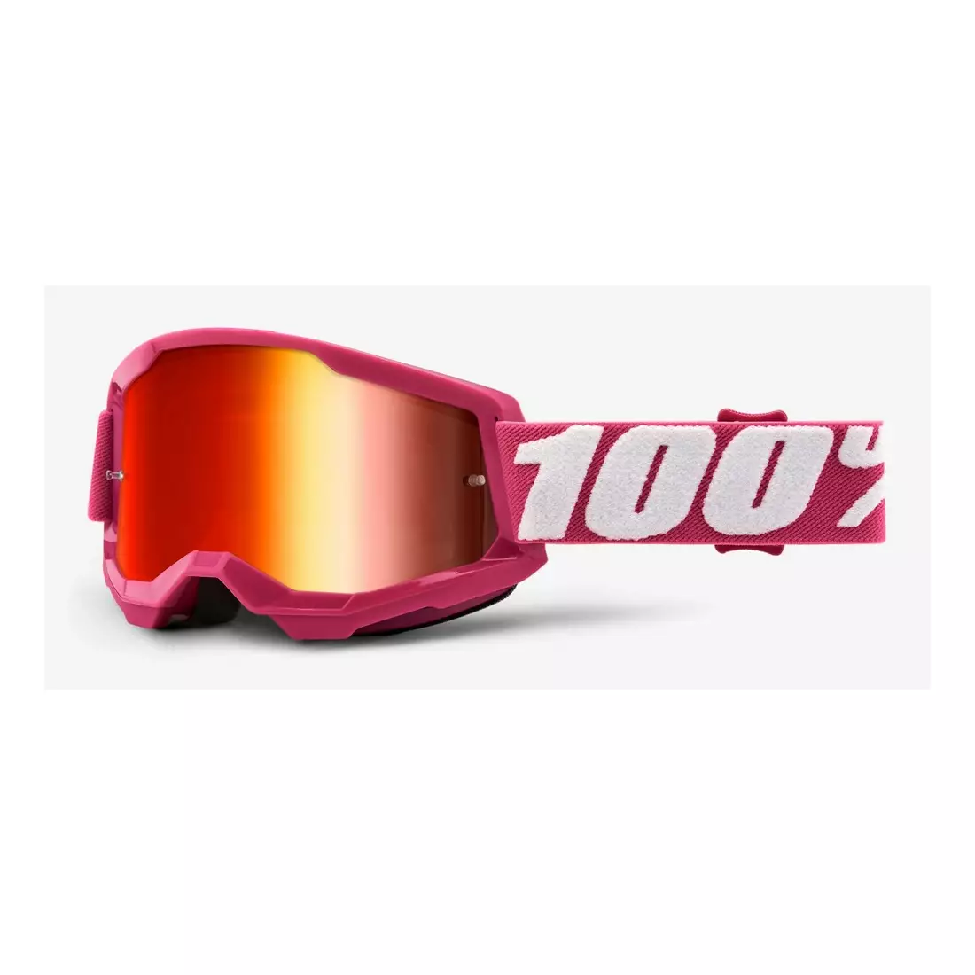 100% kerékpáros szemüveg  STRATA 2 (tükrözött piros Anti-Fog lencse, LT 38%+/-5%) fletcher STO-50421-251-06