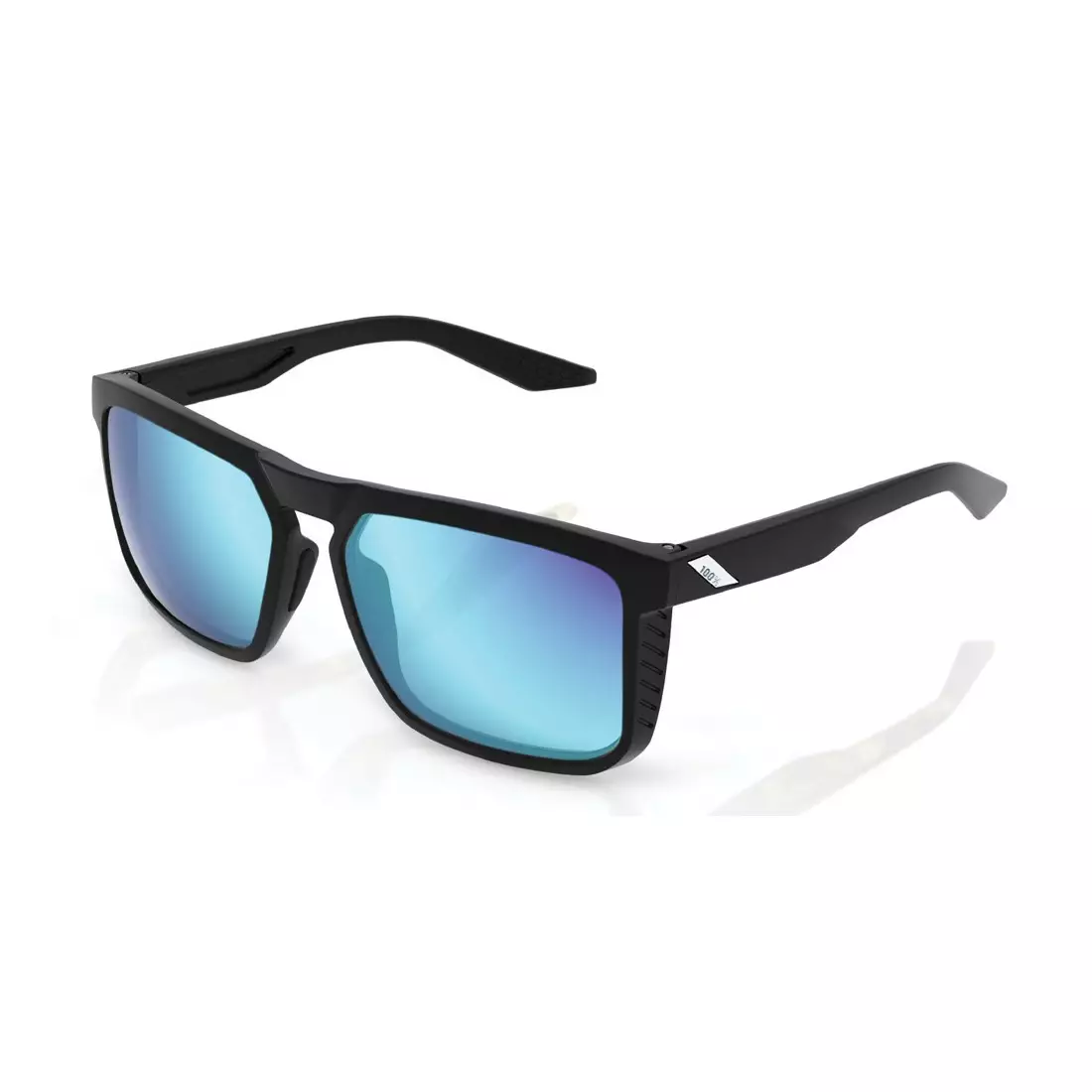 100% sport szemüveg RENSHAW (kék többrétegű tükör szemüveg, LT 15%) matte black STO-61038-019-75