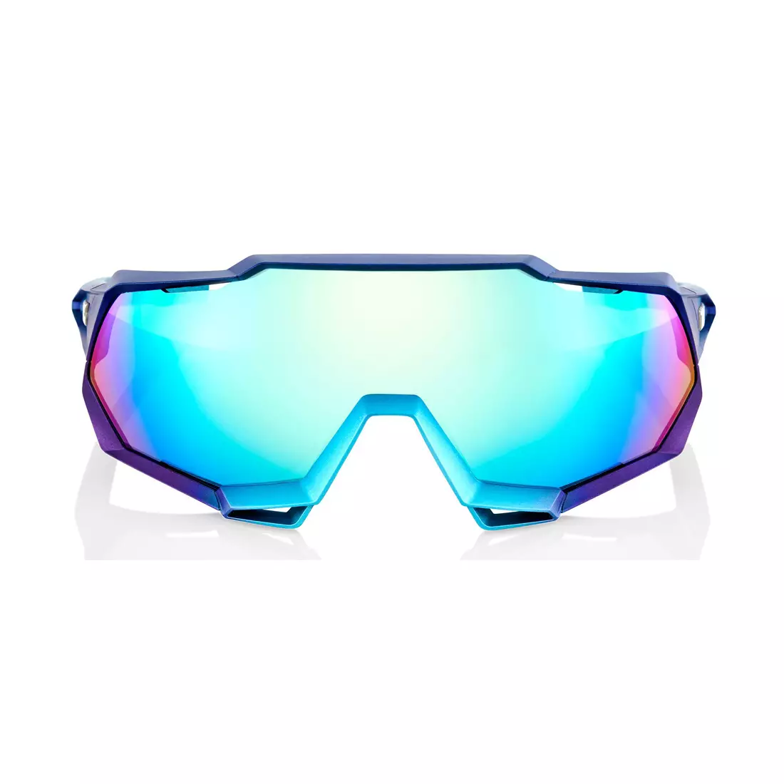 100% sport szemüveg SPEEDCRAFT (blue multilayer mirror, LT 12% + clear glass, LT 93%) matte metallic into the fade STO-61023-390-69