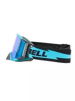 BELL kerékpár szemüveg BREAKER Bolt Matte Black/Blue (REFLEX REVO BLUE MIRROR - SMOKE TINT) BEL-7122856