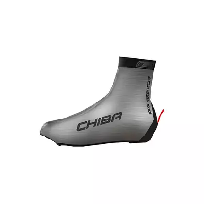 CHIBA REFLEX UBERSCHUH esővédő kerékpáros cipőkhöz, fényvisszaverő ezüst színben 31489 