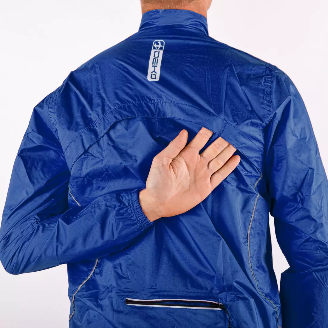 DEKO J1 esőálló kerékpáros kabát, kék