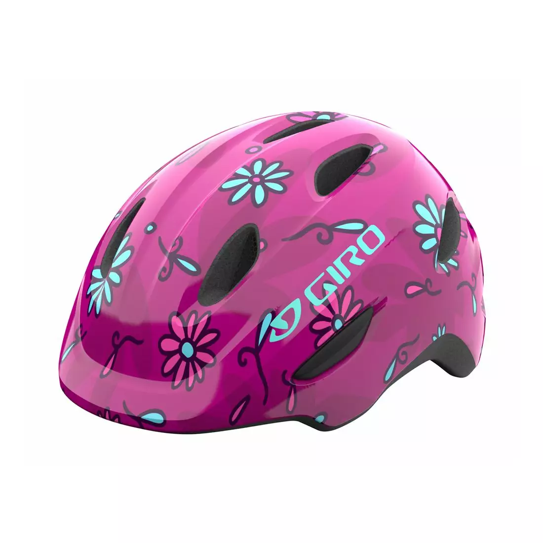 GIRO gyermek/ifjúsági kerékpáros sisak SCAMP INTEGRATED MIPS pink street daisies GR-7129865