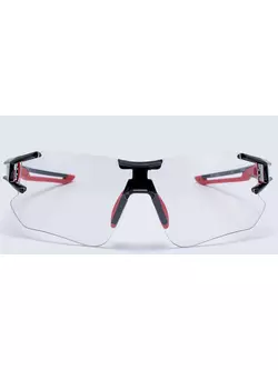 Rockbros 10125 kerékpár / sport szemüveg fotokróm fekete-piros színnel