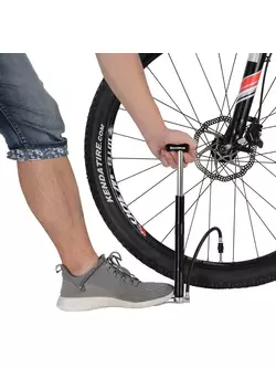 Rockbros univerzális kerékpár kézi / padlószivattyú mini, fekete MFP-BK