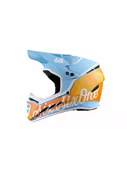 SisSixOne 661 RESET GEO BLORANGE MIPS Kerékpáros sisak fullface kék-narancs 