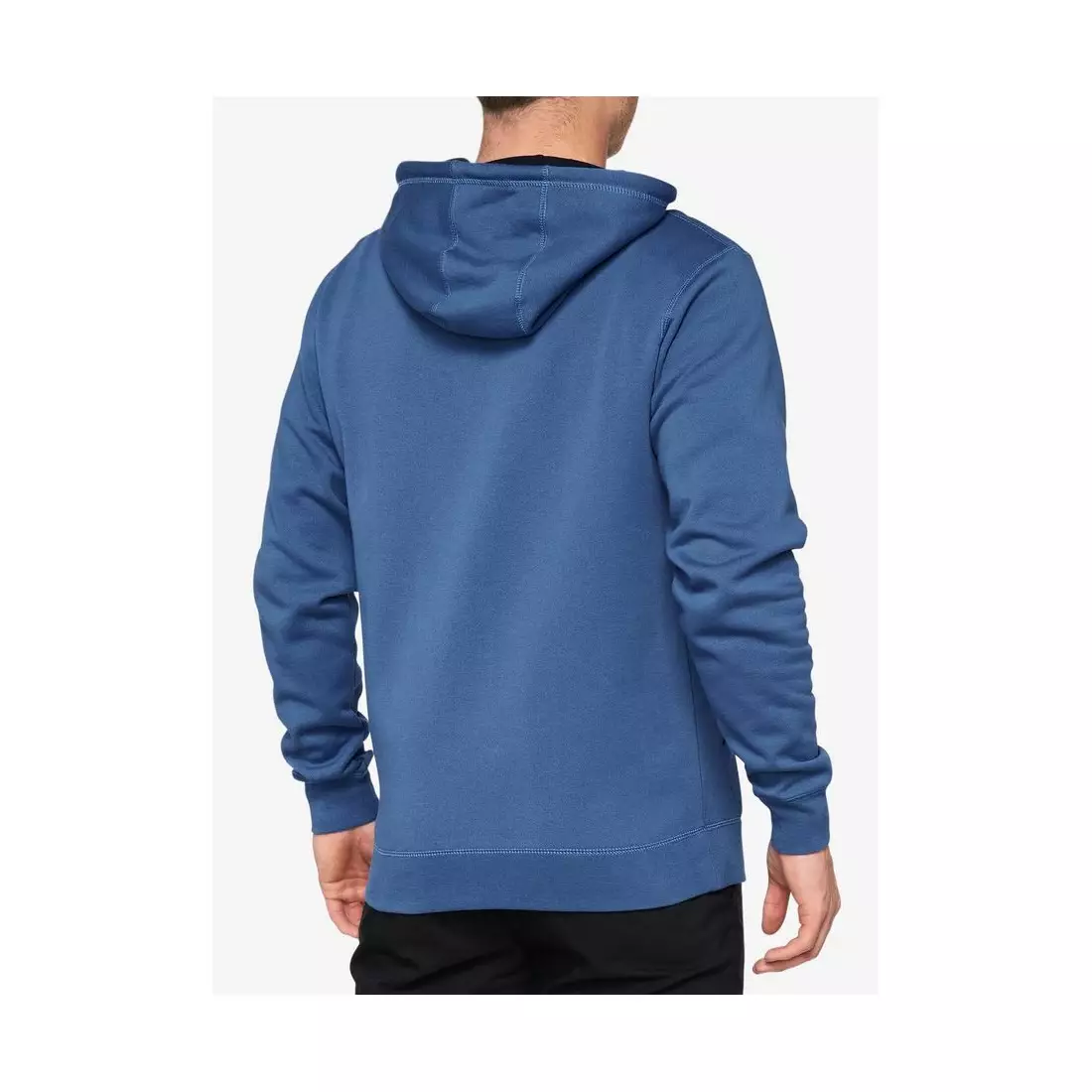 100% férfi kapucnis pulóver BURST Hooded Pullover Sweatshirt federal blue STO-36039-400-11