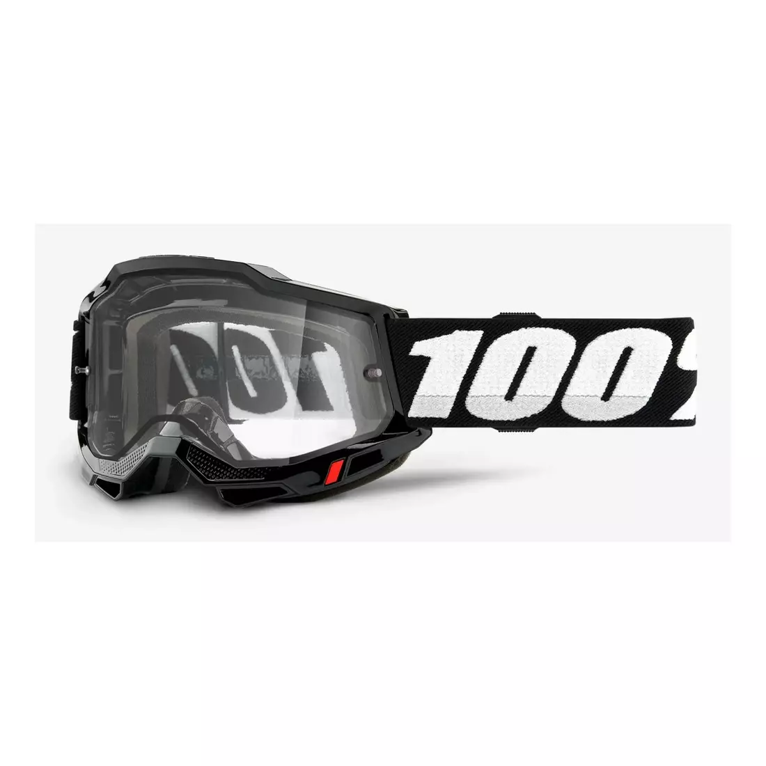100% kerékpáros szemüveg ACCURI 2 ENDURO MOTO BLACK (Átlátszó dupla üvegezés) 1STO-50221-501-01