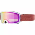 ALPINA sí/snowboard szemüveg M40 NAKISKA HM fehér-korall A7280812