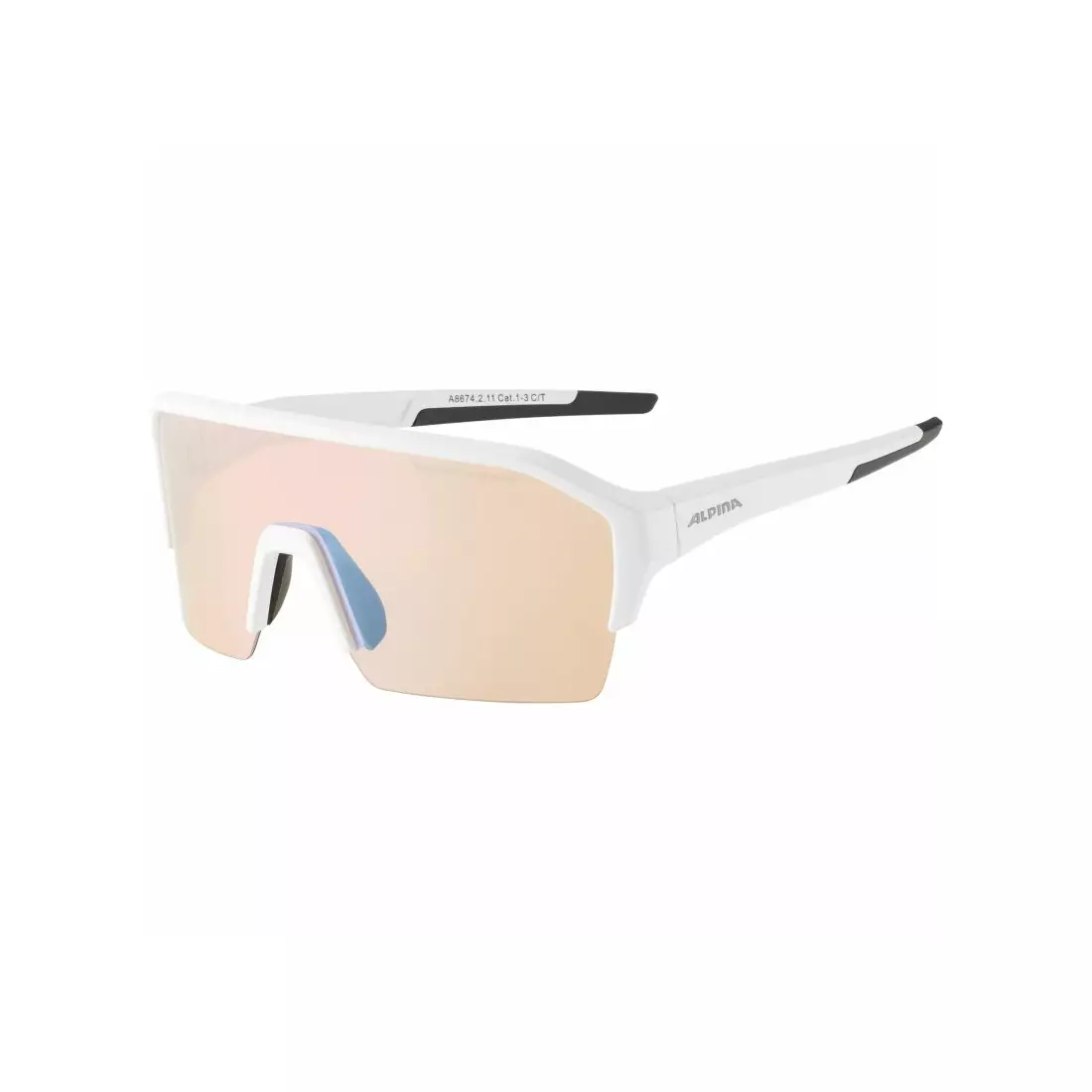 ALPINA sport szemüveg RAM HR HVLM+ BLUE MIRROR S1-3 white matt A8674211