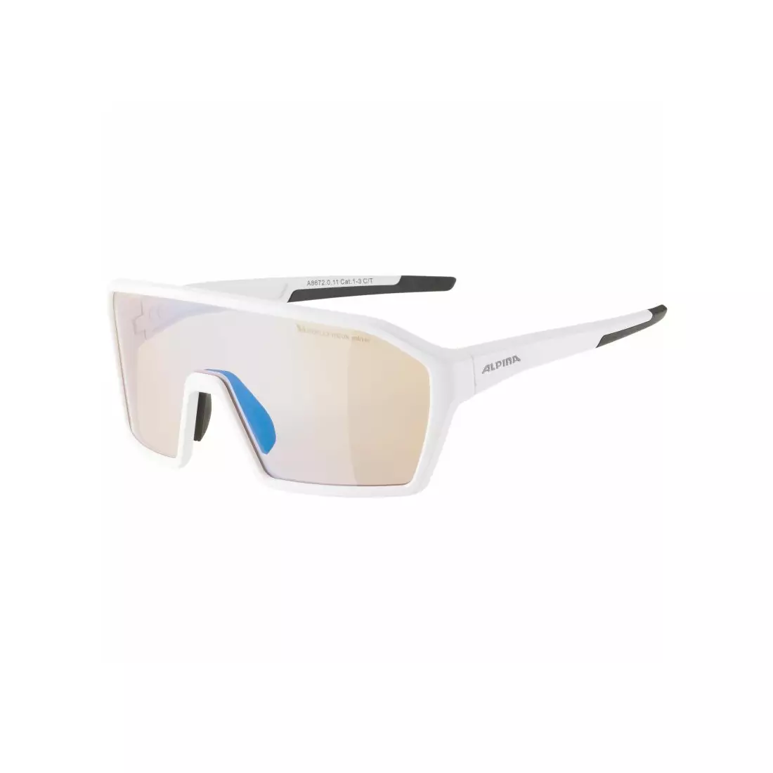 ALPINA sport szemüveg RAM HVLM+ BLUE MIRROR S1-3 white matt A8672011