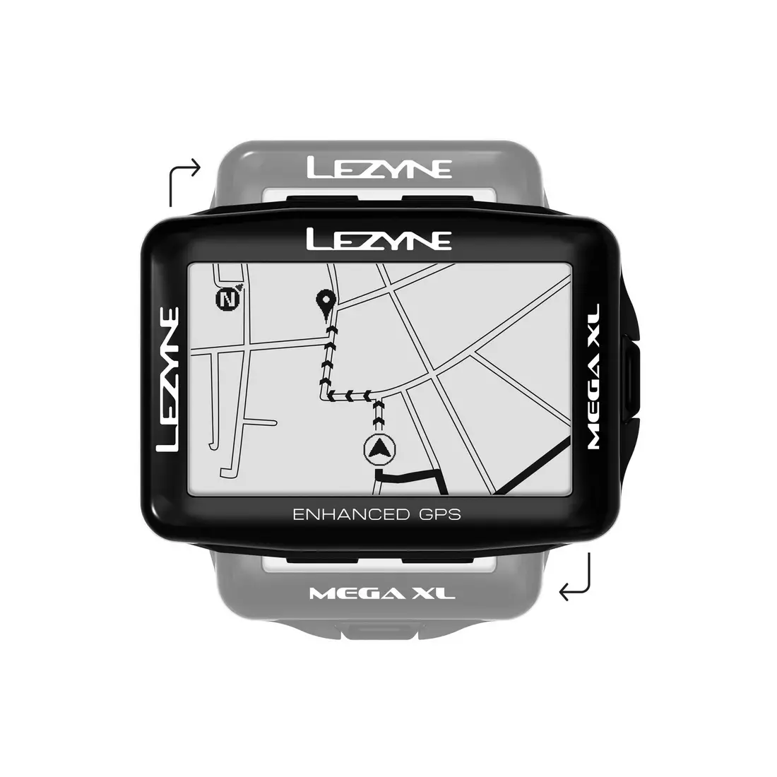 Kerékpárszámláló LEZYNE MEGA XL GPS HRSC Loaded (szívszalag + sebesség-/kadencia-érzékelő tartozék) 