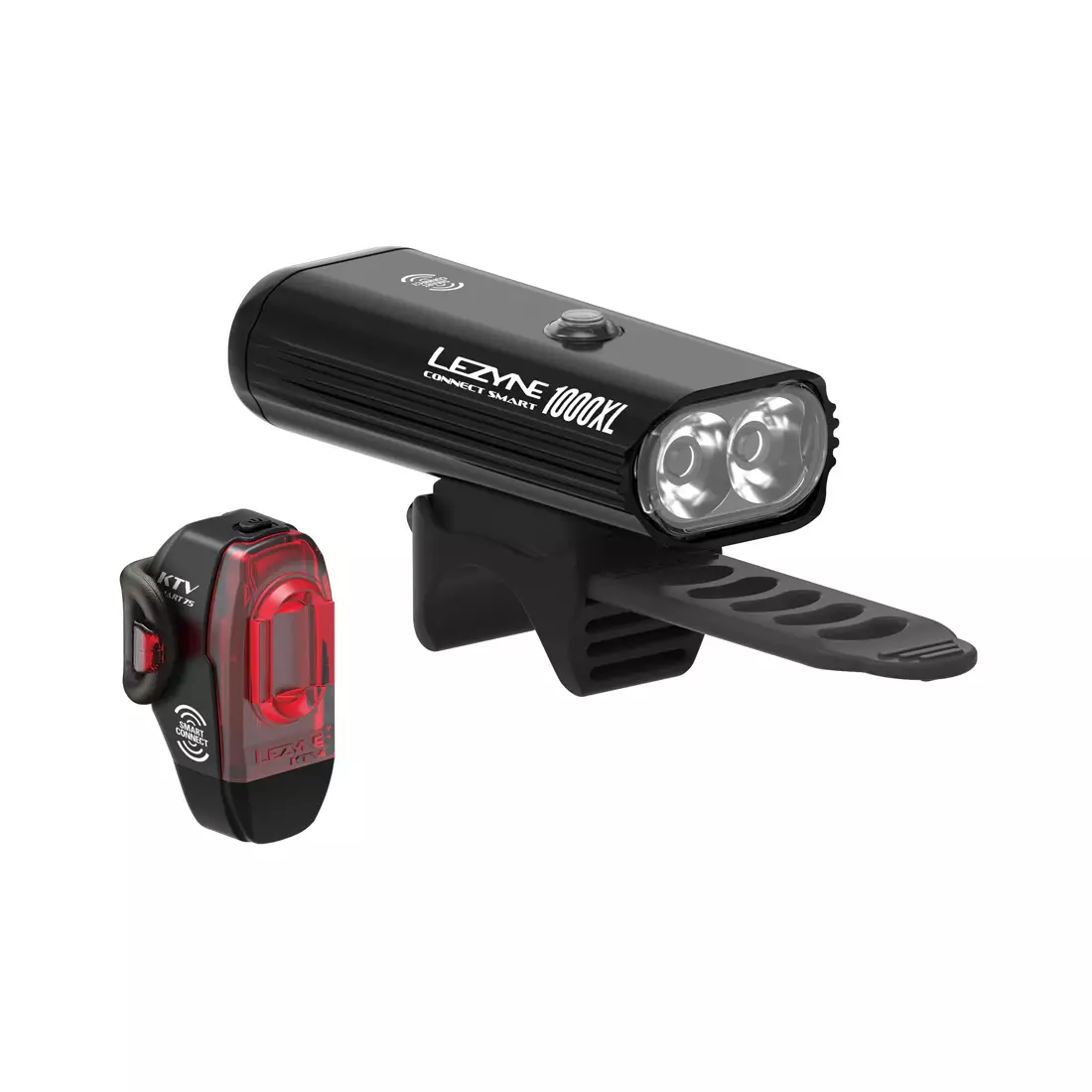LEZYNE kerékpár lámpák CONNECT SMART 1000XL / KTV PRO SMART DRIVE fekete LZN-1-LED-32P-V104