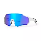 Rockbros 10183 Polarizált kerékpáros / sport szemüveg, fehér