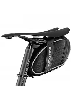 Rockbros Tépőzáras kerékpáros nyeregtáska, fekete C16-BK