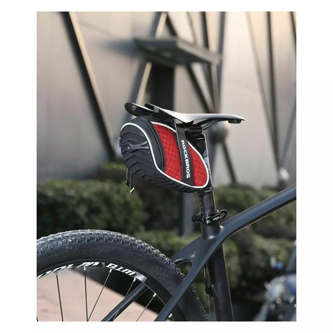 Rockbros Tépőzáras kerékpáros nyeregtáska, piros C16-R
