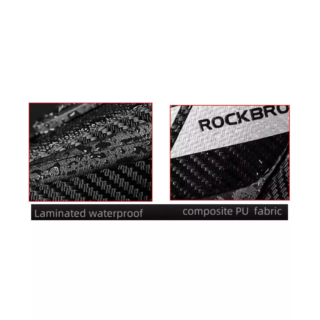 Rockbros kerékpáros táska palacktartóval, fekete C32BK
