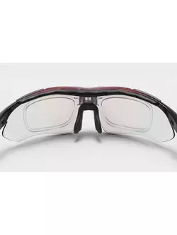 Rockbros sport szemüveg fotokróm + korrekciós betéttel red 10141