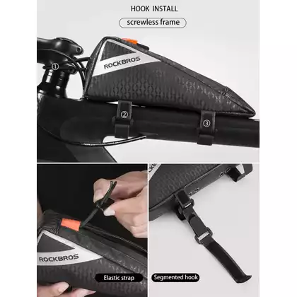 Rockbros keret táska / táska fekete B57