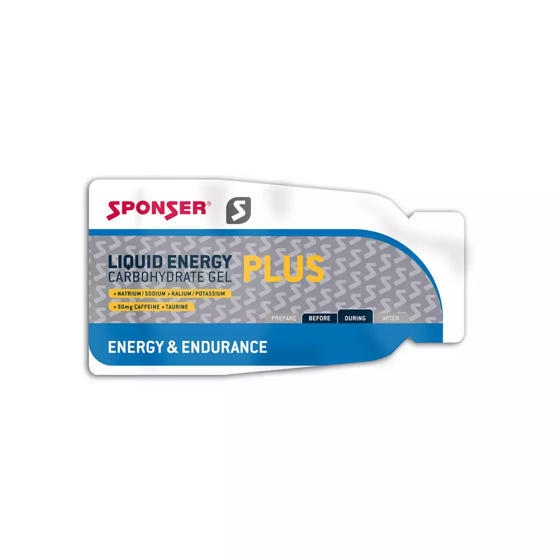 SPONSER LIQUID ENERGY PLUS Semleges energiagél koffeindobozzal (40 tasak x 35g)