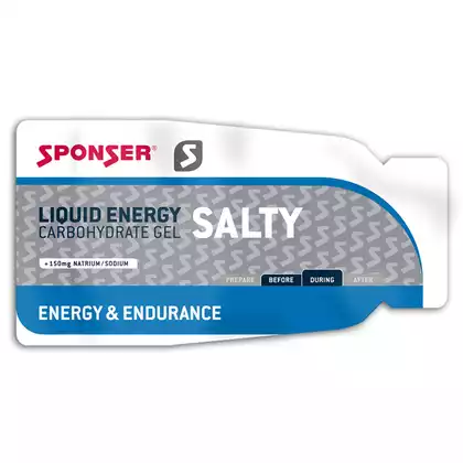 Żel energetyczny SPONSER LIQUID ENERGY SALTY słony pudełko (40x35g) (NEW)SPN-80-417