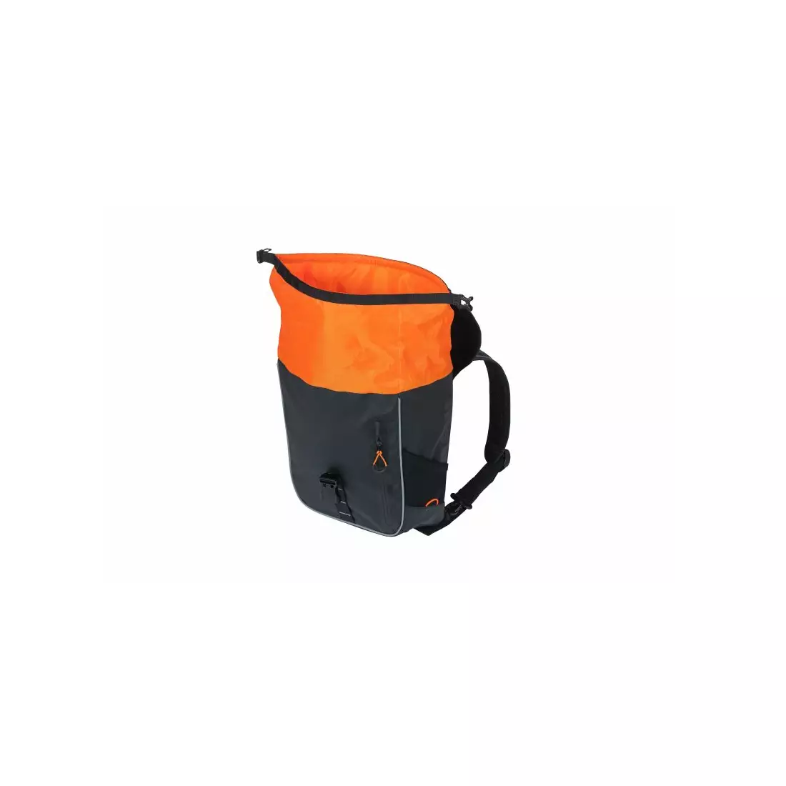 BASIL hátsó kerékpár hátizsák / táska MILES TARPAULIN DAYPACK 17L black orange 18087